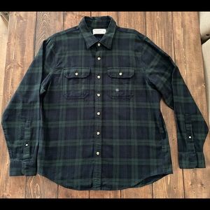 NWT Abercrombie & Fitch Plaid Button Down Flannel Shirt